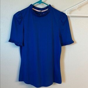 Boden | Frill Top in Blue